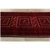 Image 9 : A WOOL HAND KNOTTED NOMADIC ORIENTAL AREA RUG.