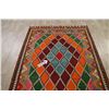Image 12 : A WOVEN HAND KNOTTED KASHKOLI AREA KILIM.