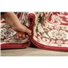 Image 12 : A WOOL HAND KNOTTED FLORAL TURKISH AREA RUG.