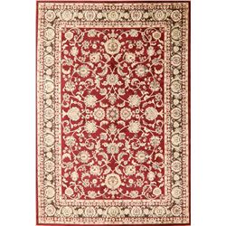 A WOOL HAND KNOTTED FLORAL TURKISH AREA RUG.