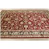Image 9 : A WOOL HAND KNOTTED FLORAL TURKISH AREA RUG.