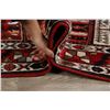 Image 12 : A WOOL HAND KNOTTED ORIENTAL AREA RUG.