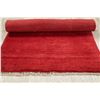Image 8 : A WOOL HAND KNOTTED GABBEH AREA RUG.