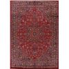 Image 1 : A WOOL HAND KNOTTED FLORAL MEDALLION AREA RUG.