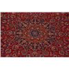 Image 4 : A WOOL HAND KNOTTED FLORAL MEDALLION AREA RUG.