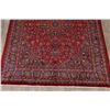 Image 5 : A WOOL HAND KNOTTED FLORAL MEDALLION AREA RUG.