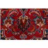 Image 7 : A WOOL HAND KNOTTED FLORAL MEDALLION AREA RUG.
