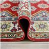 Image 8 : A WOOL HAND KNOTTED KAZAK ORIENTAL AREA RUG.