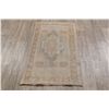 Image 7 : A WOOL HAND KNOTTED OUSHAK ORIENTAL AREA RUG.