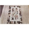 Image 2 : A WOOL HAND KNOTTED PICTORIAL AREA RUG.