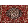Image 4 : A WOOL HAND KNOTTED SERAPI ORIENTAL AREA RUG.