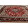 Image 9 : A WOOL HAND KNOTTED SERAPI ORIENTAL AREA RUG.