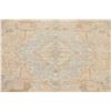 Image 4 : A WOOL HAND KNOTTED FLORAL OUSHAK AREA RUG.