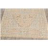 Image 5 : A WOOL HAND KNOTTED FLORAL OUSHAK AREA RUG.