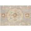 Image 8 : A WOOL HAND KNOTTED FLORAL OUSHAK AREA RUG.