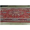 Image 9 : A WOOL HAND KNOTTED FLORAL ORIENTAL AREA RUG.