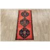 Image 2 : A WOOL HAND KNOTTED ORIENTAL AREA RUG.