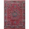 Image 1 : A WOOL HAND KNOTTED FLORAL ORIENTAL AREA RUG.