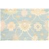 Image 4 : A WOOL HAND KNOTTED FLORAL TURKISH AREA RUG.