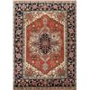 Image 1 : A WOOL HAND KNOTTED SERAPI ORIENTAL AREA RUG.