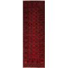 Image 1 : A WOOL HAND KNOTTED HALLWAY RUG RUNNER.