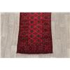 Image 5 : A WOOL HAND KNOTTED HALLWAY RUG RUNNER.
