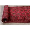 Image 8 : A WOOL HAND KNOTTED HALLWAY RUG RUNNER.