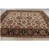 Image 9 : A WOOL HAND KNOTTED FLORAL ORIENTAL AREA RUG.
