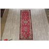 Image 2 : A WOOL HAND KNOTTED HALLWAY ORIENTAL RUG RUNNER.