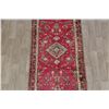 Image 3 : A WOOL HAND KNOTTED HALLWAY ORIENTAL RUG RUNNER.