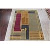 Image 2 : A WOOL HAND KNOTTED TIBETAN ORIENTAL AREA RUG.