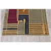 Image 5 : A WOOL HAND KNOTTED TIBETAN ORIENTAL AREA RUG.