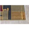 Image 6 : A WOOL HAND KNOTTED TIBETAN ORIENTAL AREA RUG.