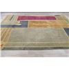 Image 9 : A WOOL HAND KNOTTED TIBETAN ORIENTAL AREA RUG.