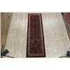 Image 2 : A WOOL HAND KNOTTED MALAYER ORIENTAL RUG RUNNER.
