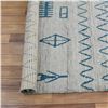 Image 5 : A WOOL HAND KNOTTED MOROCCAN AREA RUG.