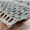 Image 8 : A WOOL HAND KNOTTED MOROCCAN AREA RUG.