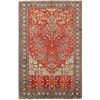 Image 1 : A WOOL HAND KNOTTED FLORAL ORIENTAL AREA RUG.