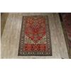 Image 2 : A WOOL HAND KNOTTED FLORAL ORIENTAL AREA RUG.