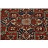 Image 4 : A WOOL HAND KNOTTED MEDALLION AREA RUG.