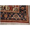Image 6 : A WOOL HAND KNOTTED MEDALLION AREA RUG.