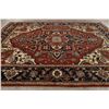 Image 9 : A WOOL HAND KNOTTED MEDALLION AREA RUG.