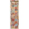 Image 1 : A WOVEN HAND KNOTTED TURKISH KILIM RUNNER.