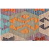 Image 7 : A WOVEN HAND KNOTTED TURKISH KILIM RUNNER.