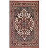 Image 1 : A WOOL HAND KNOTTED HERIZ ORIENTAL AREA RUG.