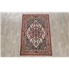 Image 2 : A WOOL HAND KNOTTED HERIZ ORIENTAL AREA RUG.