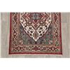 Image 5 : A WOOL HAND KNOTTED HERIZ ORIENTAL AREA RUG.