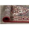 Image 8 : A WOOL HAND KNOTTED HERIZ ORIENTAL AREA RUG.