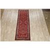 Image 2 : A WOOL HAND KNOTTED FLORAL ORIENTAL RUG RUNNER.