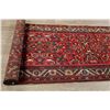 Image 8 : A WOOL HAND KNOTTED FLORAL ORIENTAL RUG RUNNER.